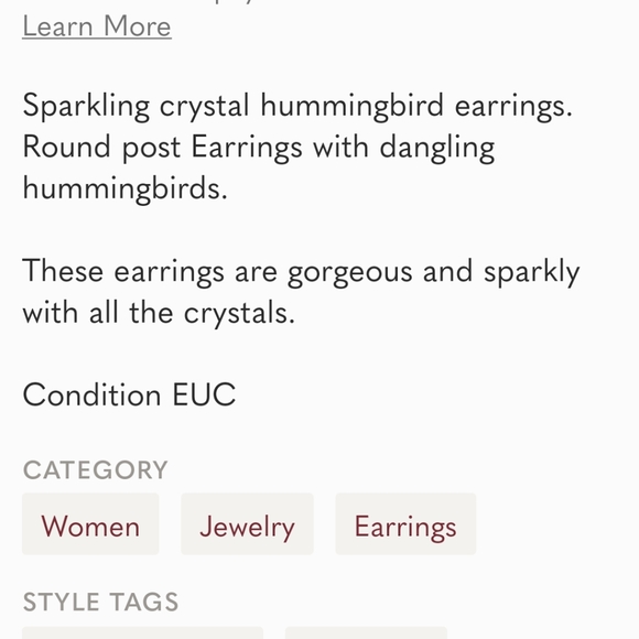 Swarovski Crystal Drop Earrings nwot - Picture 4 of 4